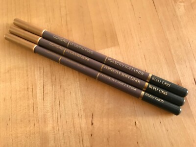 3 L'oreal Le Grand Kohl Perfectly Soft Eyeliner BLUE GRIS NWOB PACK OF 3