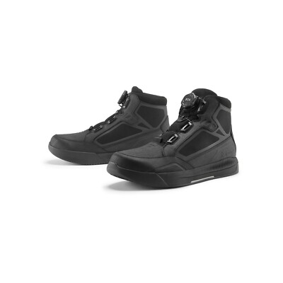 ICON ''PATROL 3 WP'' MOTORCYLE BOOTS BOA SYSTEM WATERPROOF MEN'S U.S. 10 - BLACK