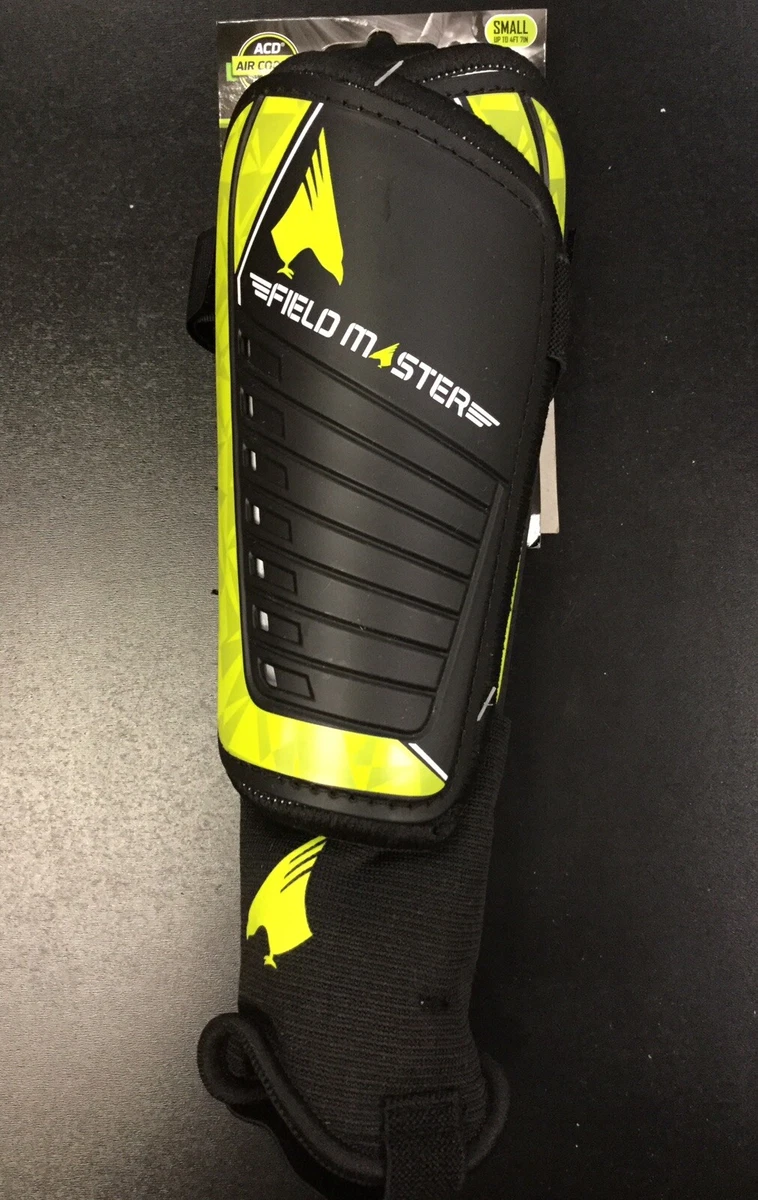 Franklin Field Master Soccer Shinguards Football Small 4’7” Height Lime Black S