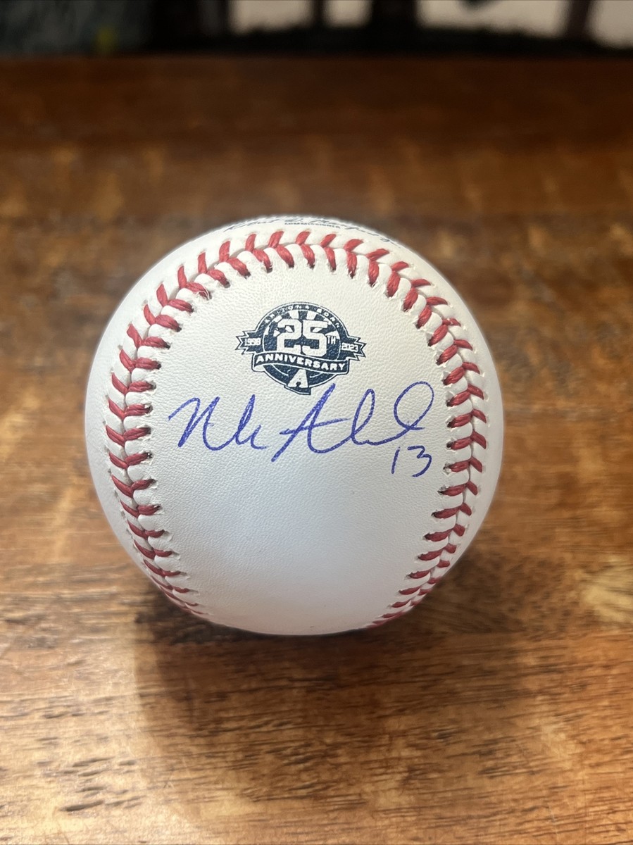 Nick Ahmed Signed Diamondbacks 25th Anniversary Baseball PSA DNA