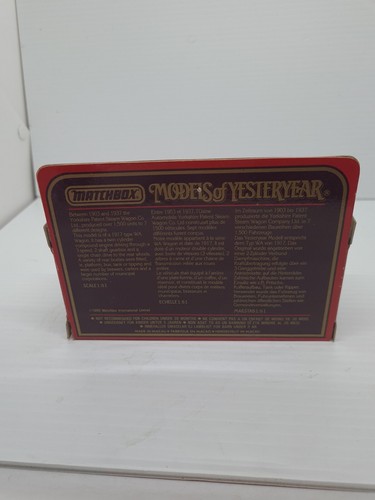 Matchbox Models of Yesteryear Y-8 1917 Yorkshire Steam Wagon Johnnie Walker NEW - Picture 6 of 8