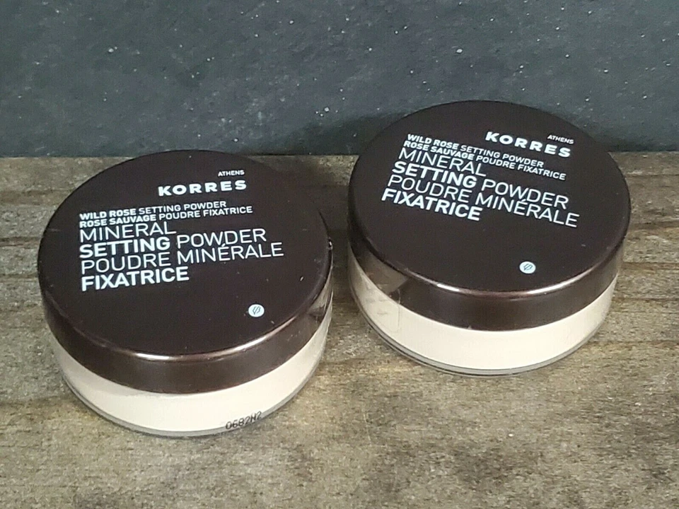 2X Korres Wild Rose Mineral Setting Powder ~ 0.29 oz 8.5g SEALED - Image 2 of 3