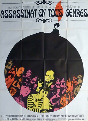 THE ASSASSINATION BUREAU - EROTIC WOMAN / REED / RIGG / SAVALAS - GROSSES POSTER