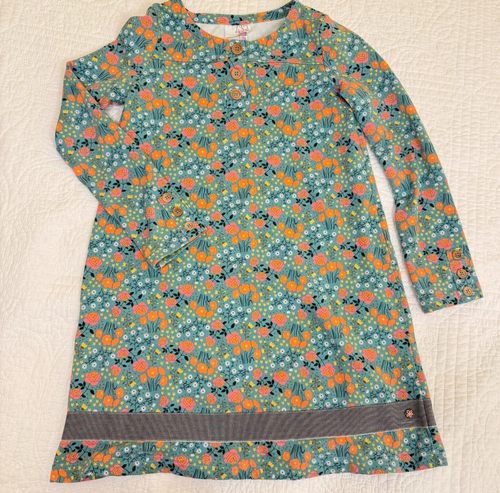 Girls 435 Matilda Jane Joanna Gaines Floral Tunic Dress Cotton/Spandex Sz 10 EUC