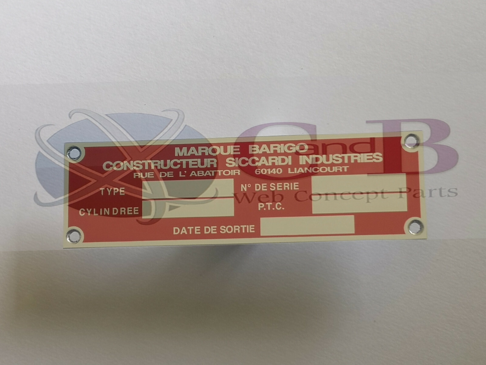 Plaque cadre Barigo support anti vibration pour préserver les baromètres