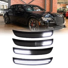 For 2015-2023 Chrysler 300 300C 300S 4X Front Rear LED Bumper Side Marker Lights