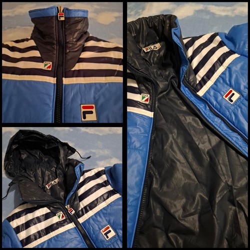 JACKET vintage 80's FILA Biellese era Borg TG.44 circa S/M made in Italy RARE - Foto 1 di 17