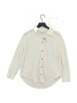 Cupio Damen Shirt M creme Polyester mit Viskose, Elasthan Basic