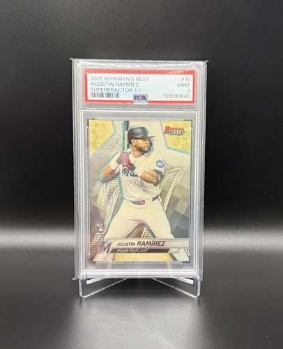 2025 Bowman’s Best Agustin Ramirez #16 RC Superfractor 1/1 PSA 9