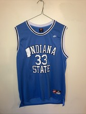 VINTAGE INDIANA STATE LARRY BIRD NIKE BASKETBALL JERSEY MENS XL