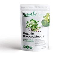 Organic Broccoli Sprouting Seeds, 1 lb – Non-GMO, Kosher, High Germination Rate