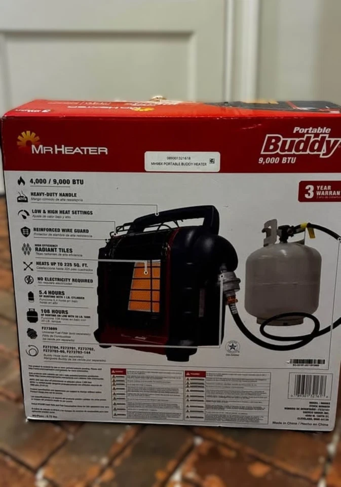 Calentador radiante de propano Mr. Heater MH9BX - rojo/negro Foto 2 de 4