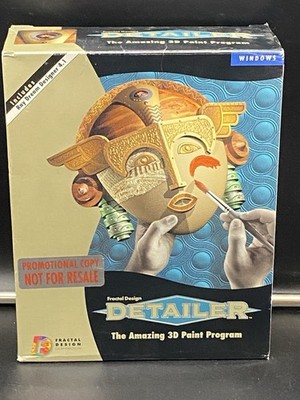 Macintosh Fractal Design Detailer The Amazing 3D Paint Program for Windows