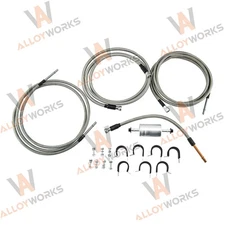 Fuel Line Kit Braided For 1999-2003 GMC Sierra 1500&Chevy Silverado 1500