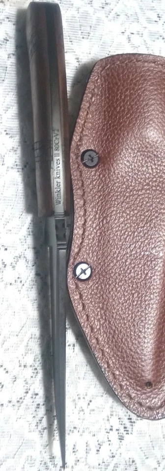 Winkler Blue Ridge Hunter Fixed Blade With Leather Holster 80cr20v - Image 2 of 4