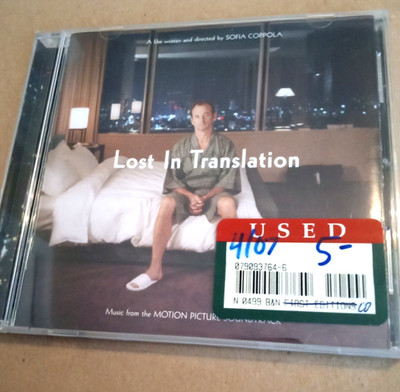 Lost in Translation Soundtrack CD Music from the Motion Picture