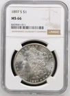 1897-S Morgan Silver Dollar NGC MS 66