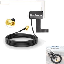 DAB+ aktive Antenne für Autoradios - Kompatibel mit Pioneer, Clarion, Alpine