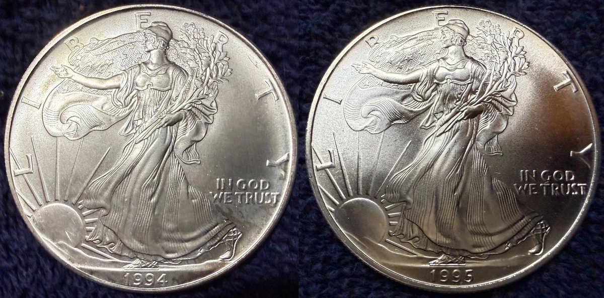 American Eagle Uncertified 1995 Silver Bullion Coins for sale | eBay