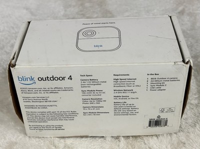Blink Outdoor 4 Wireless Smart Security System w/ 1 Camera