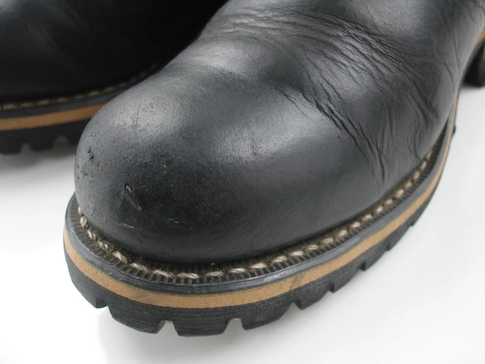 Женские 6 M Durango ботинки ремень мотоциклиста мотоцикла из черной кожи инженер - Изображение 3 из 4