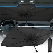 2026 Upgrade Windshield Sun Shade Umbrella, Foldable Car Front Window Sunshade