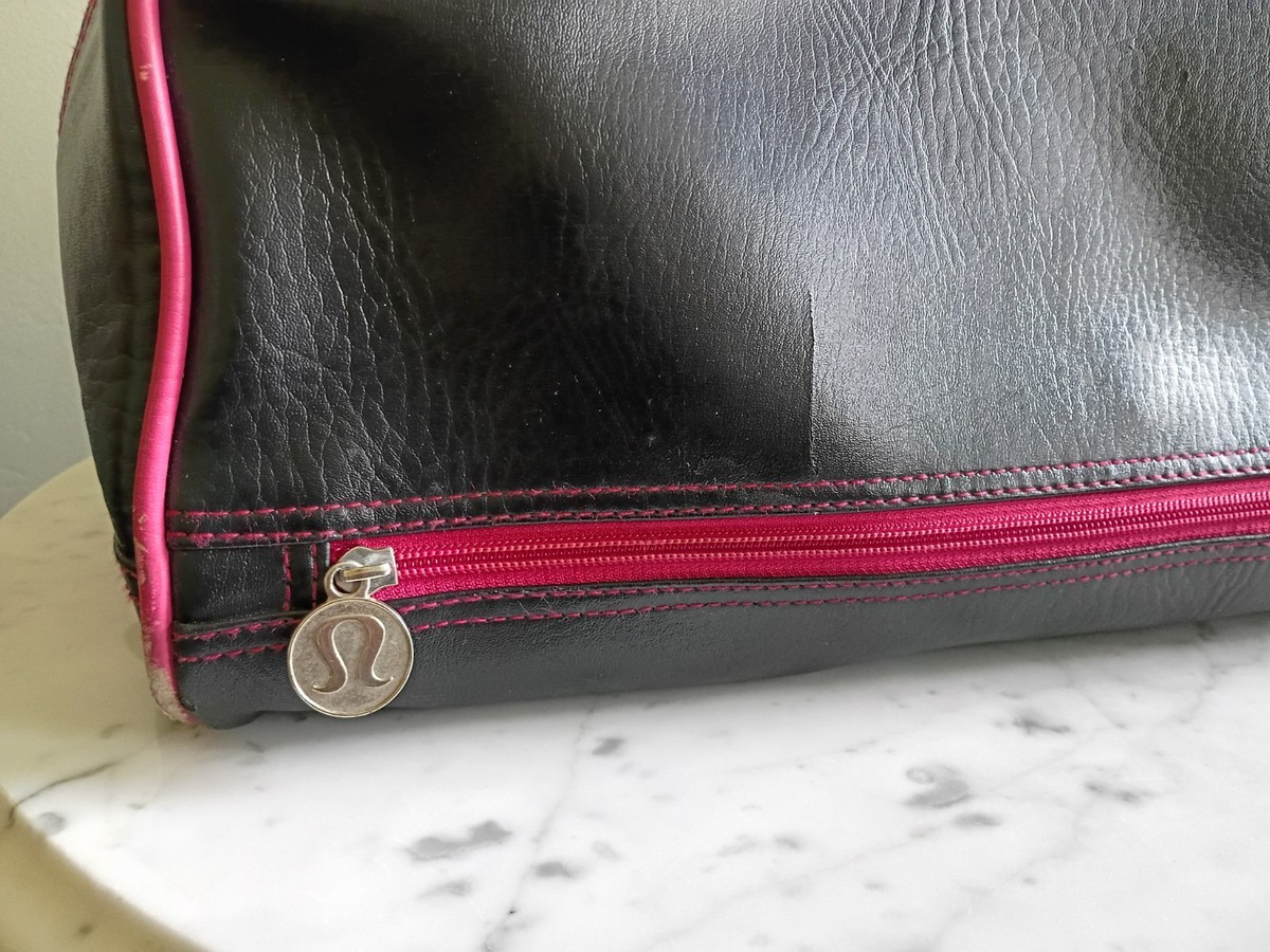 Vintage LULULEMON x Athletica RARE Bowling Style Gym Duffle bag Black Hot  Pink | eBay