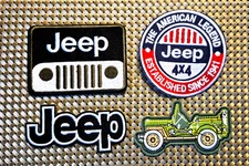 Lot of 4 Jeep car company Embroidered Patch Iron-On Sew-On US shipping
