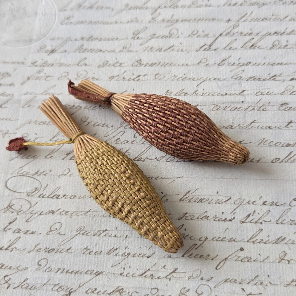 2 Fuseaux Lavande Anciens XIXè Napoléon III Victorian Quenouille - Photo 2/4