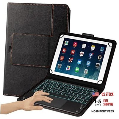 TouchPad Keyboard case for 9'',9.7'',10.1'',10.2'',10.5'',10.9'',11'' 9-11'' Black