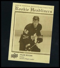 Tyler Bozak 2009-10 Upper Deck Rookie Headliners Card!!. rookie card picture