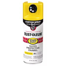 Rust-Oleum 376898 Rust Preventative Spray Paint, Sunburst Yellow, Gloss,