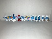Smurfs Figures Lot of 11 McDonald's Happy Meal Toys 2011 / 2013 Peyo 3  figures
