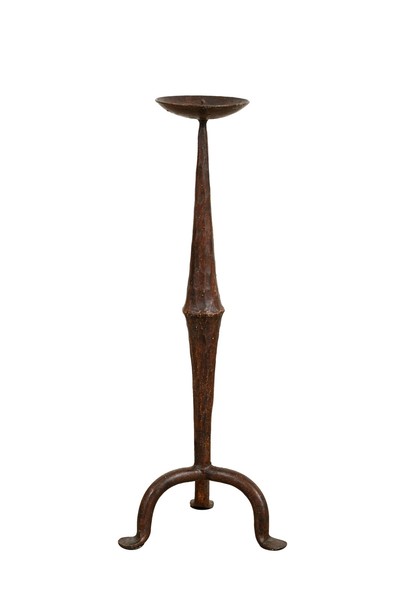 Biscottini Candelabro Piantana Antik Ferro Battuto 46 Cm, Ocra Antico-image