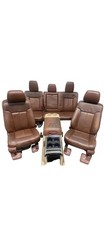 Ford King Ranch Seats Seat Set With Console Rear Seat 2011-2014 Ford F250 F350