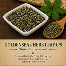 Goldenseal Herb Leaf C/S (Hydrastis canadensis) Premium Cut & Sifted