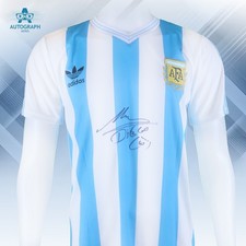 Maglia Diego Maradona autografata Argentina 1990 Mondiali Italia Home con certificato di autenticità