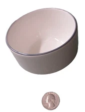 1 Steelite International White with Grey ring 4" x 2-3/4"  Bowl England