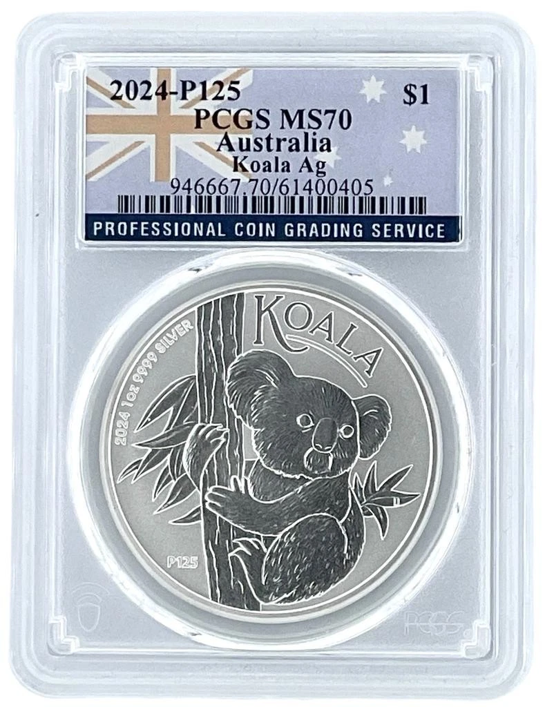 Australian Koala MS 70 Graded 1 oz Precious Metal Content per Unit