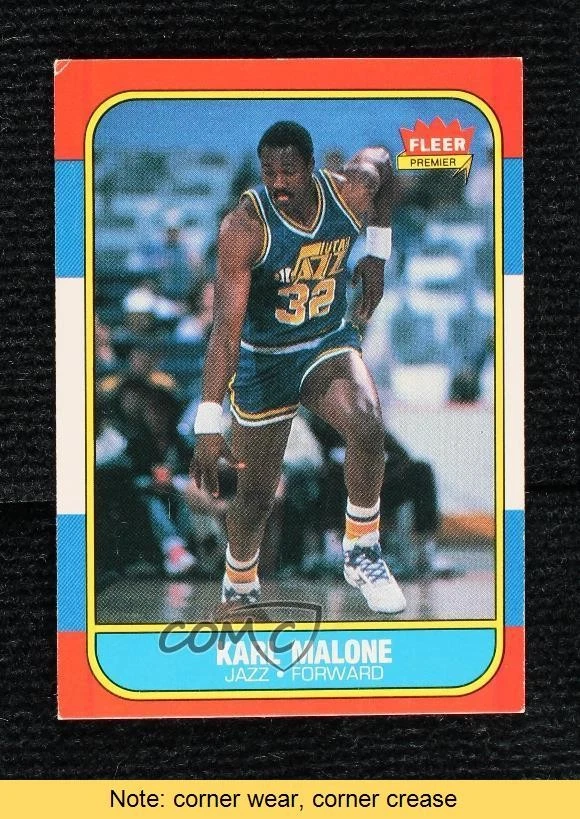 Fleer Karl Malone Basketball 1986-87 Season Sports Trading Cards