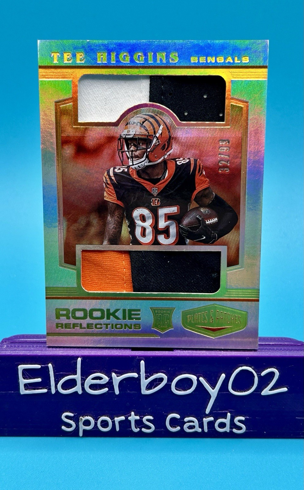 Tee Higgins Panini Plates & Patches Rookie Reflections #RRTH Base