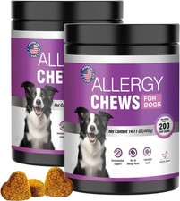Dog Allergy Chews 400PCs ,Dog Allergy and Itching Skin Relief Anti Itch Aller...