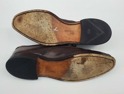 Allen Edmonds Wendell Dark Brown Chili Dress Shoes Mens Size  display picture 1