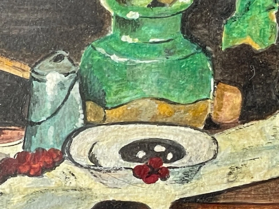 Circle Paul CEZANNE Still Life Pot of Primroses and Pottery Oil Painting 19th - image 4 of 4