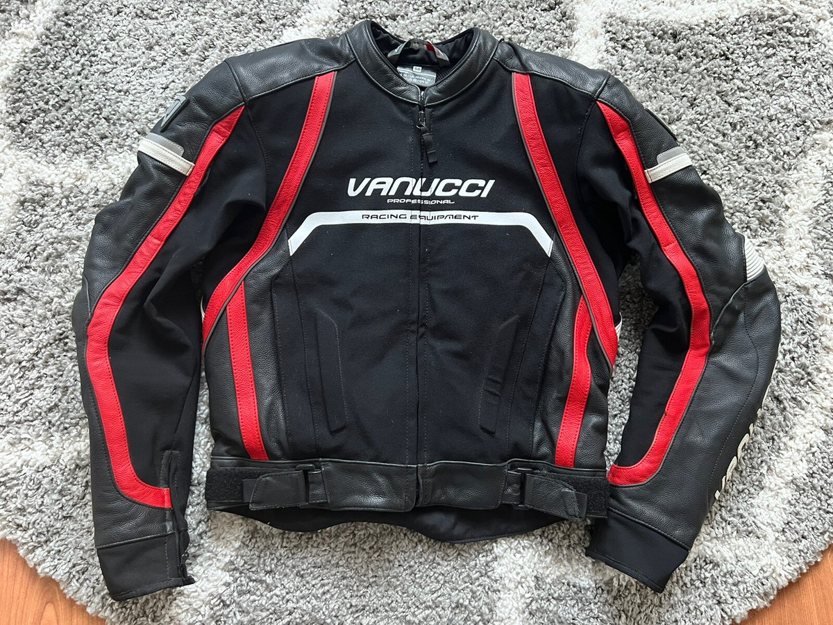 vanucci motorradjacke leder