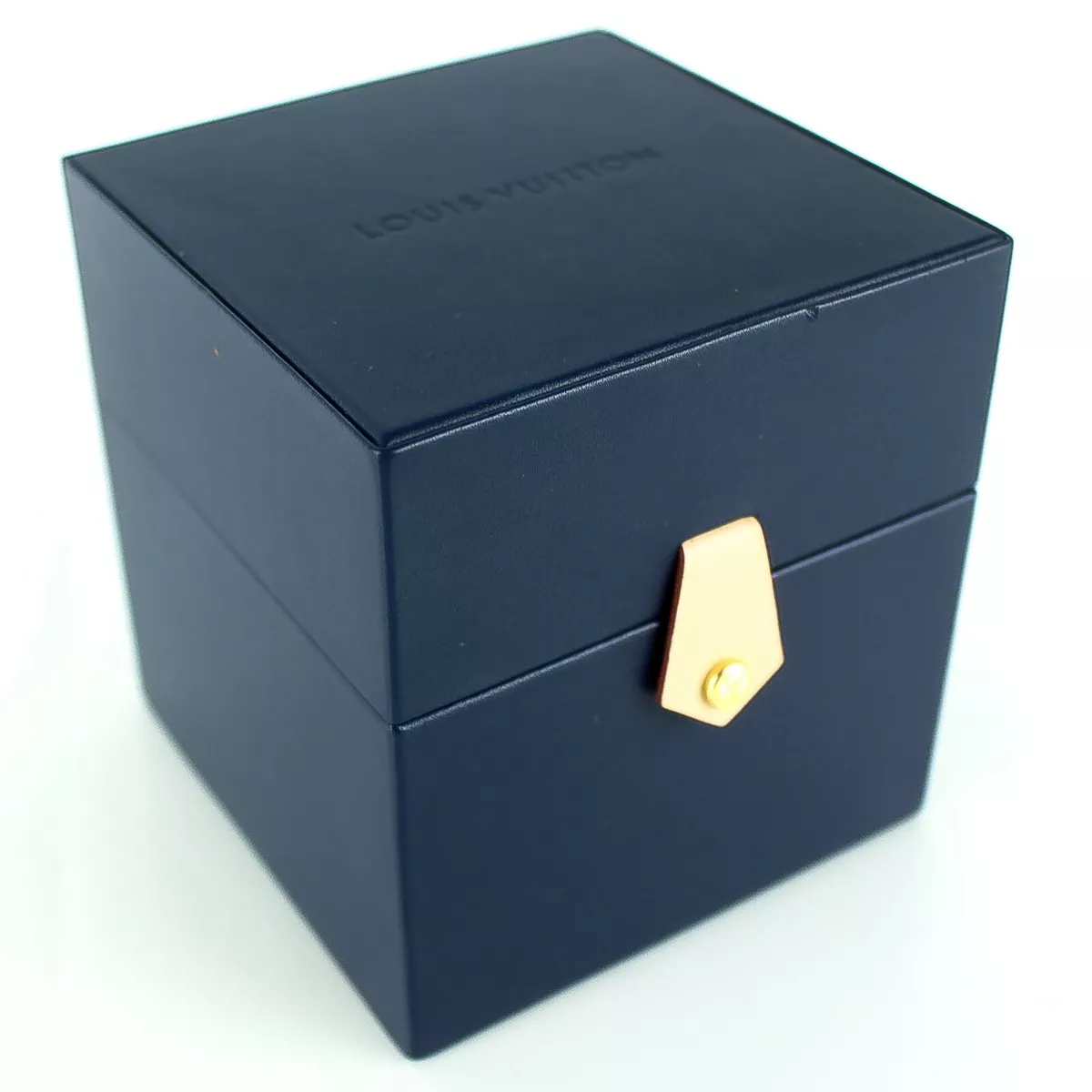 Auth LOUIS VUITTON Leather Watch Holder Box Only Not Available in Stores