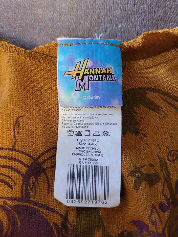 Disfraz de Halloween Hannah Montana para niñas talla 4-6 Foto 3 de 4