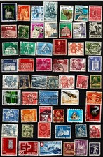 Suisse 55 timbres oblitérés ZY3839: Sujets divers