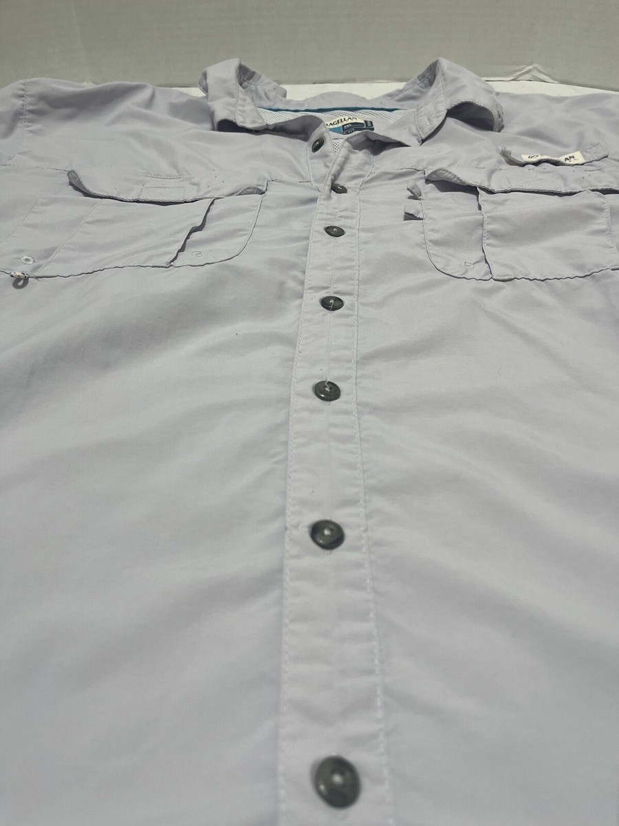 Petite chemise boutonnée grise Magellan Fish Gear coupe décontractée
