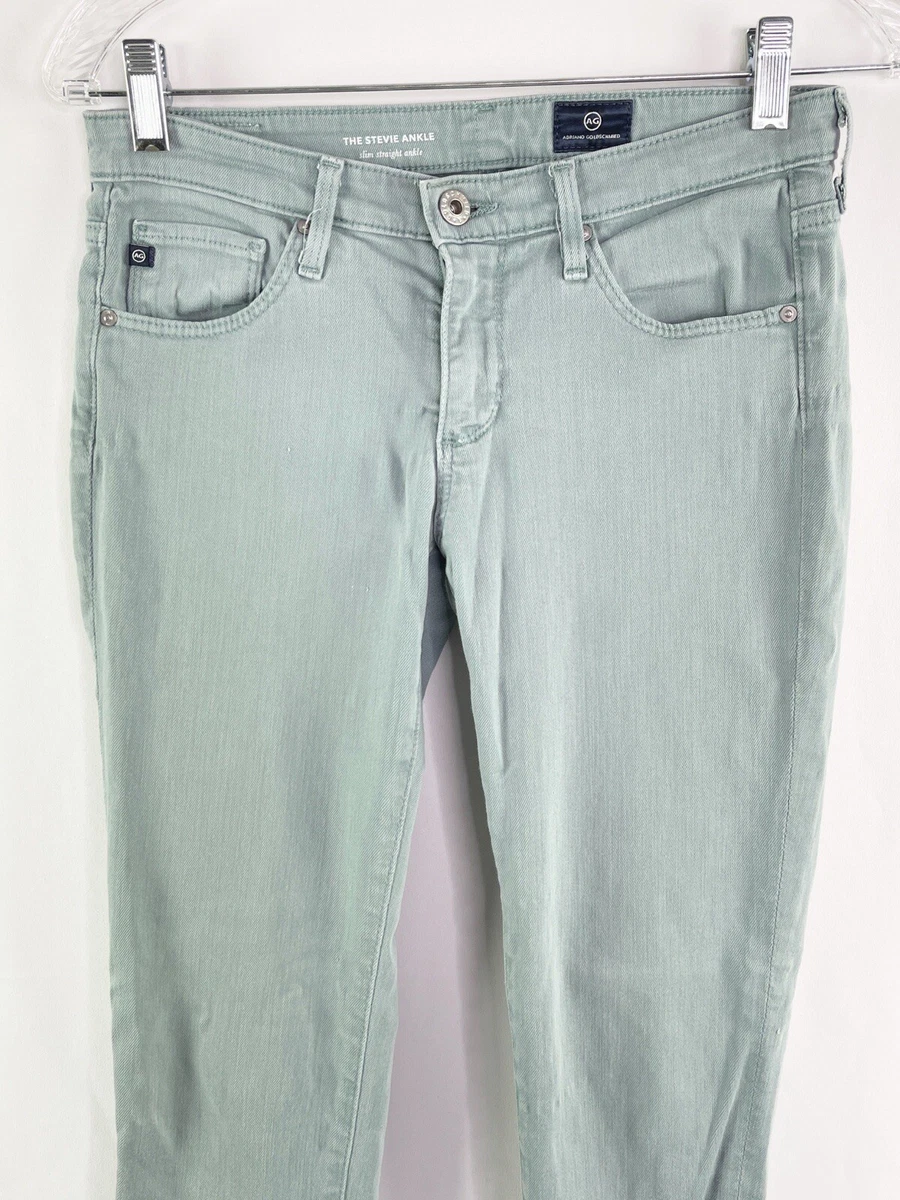 AG Adriano Goldschmied 26 R Light Blue THE STEVIE ANKLE Jeans Slim